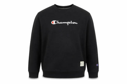 Champion Men's Black XL Pullover Sweatshirt Embroidered Logo
