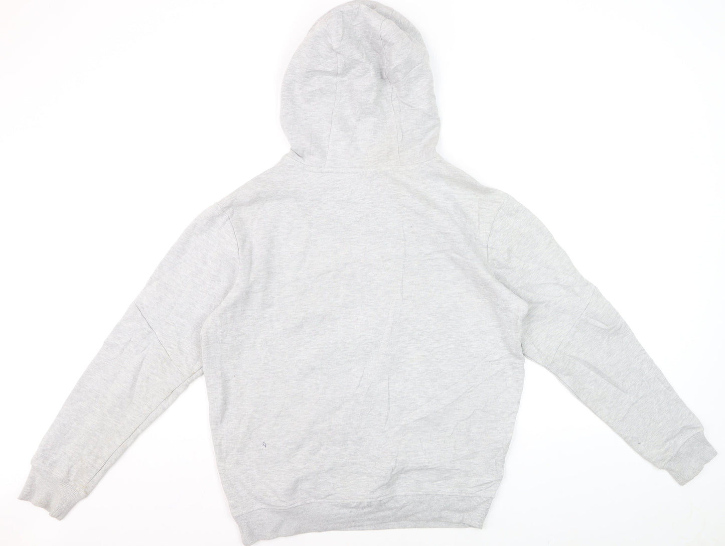 Lonsdale Mens Grey Pullover Hoodie Medium Sports Fleece