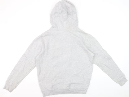 Lonsdale Mens Grey Pullover Hoodie Medium Sports Fleece