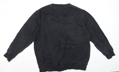 Reebok Men’s Black XL Pullover Sweatshirt Crew Neck Fleece