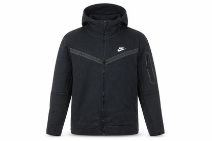 Nike Men's Black Full Zip Hoodie L Lightweight Sportswear