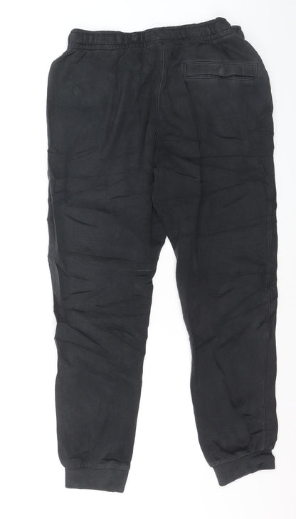 Nike Men's Black Medium Jogger Sweatpants with Drawstring Waist