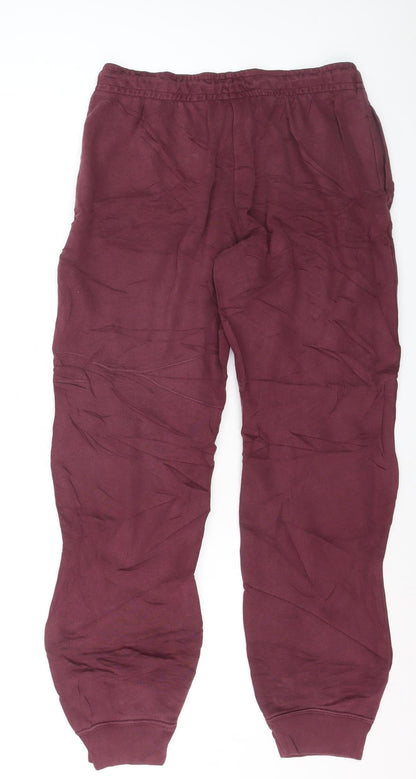 Nike Men's Red Jogger Sweatpants Size M French Terry Activewear