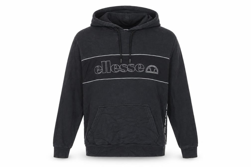 Ellesse Men's Black L Pullover Hoodie with Logo Design