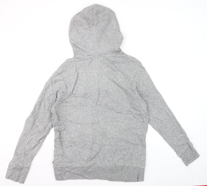 Levi's Men's Grey Pullover Hoodie Small Graphic Print Casual