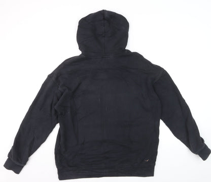 Adidas Mens Black XL Pullover Hoodie with Logo Graphic Print