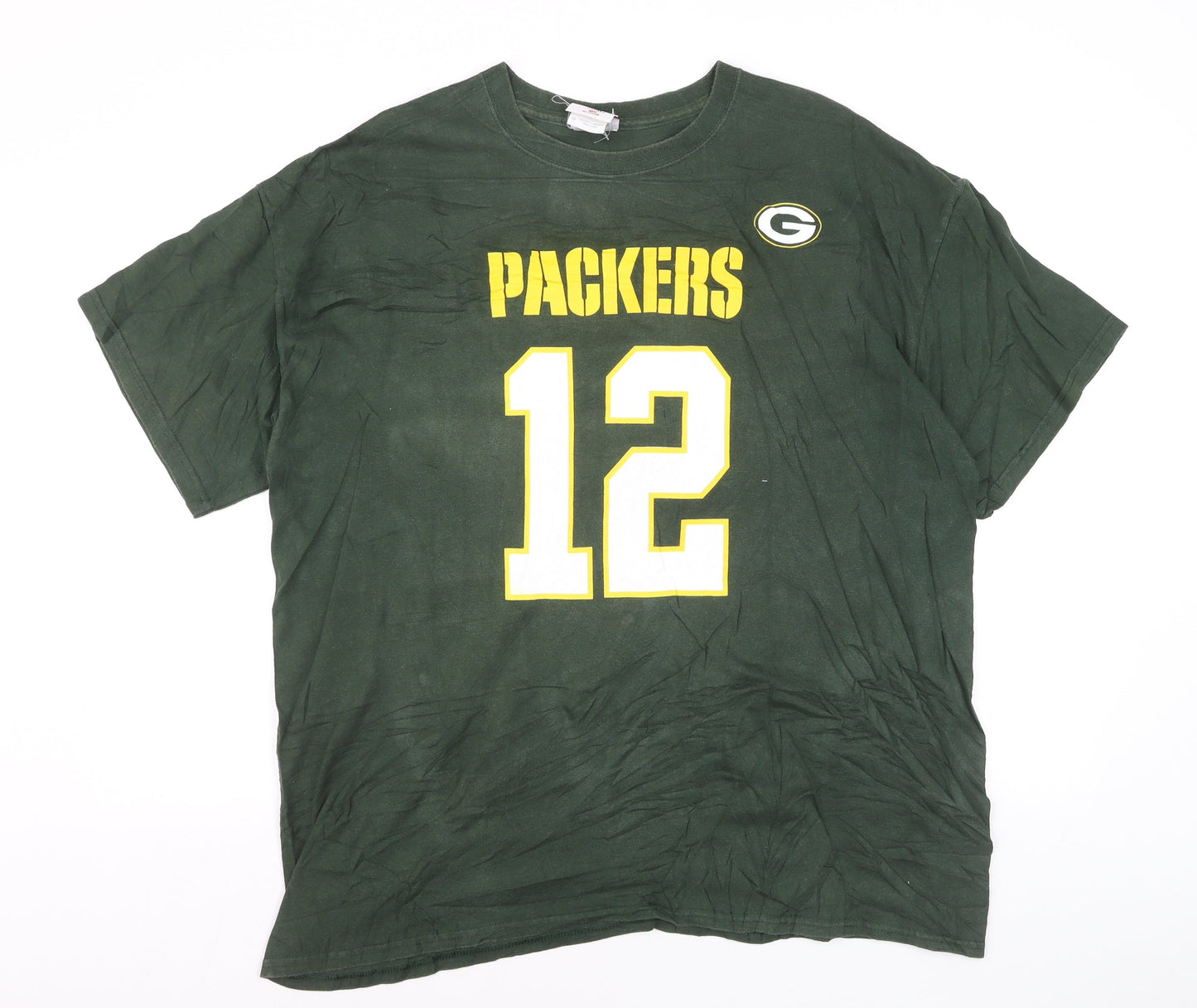 NFL Team Apparel Men's Green Packers 12 T-Shirt XL Cotton Sportswear