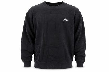 Nike Men's Black 2XL Pullover Crew Neck Fleece Sweatshirt