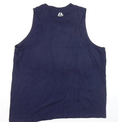 Majestic Men’s Blue Red Sox Sleeveless V-Neck 2XL Sports T-Shirt