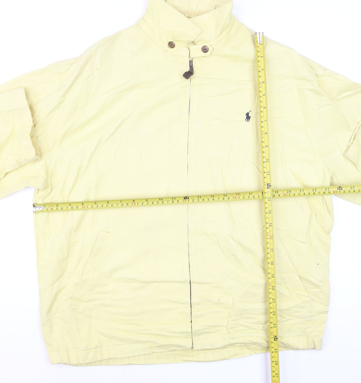 Ralph Lauren Men's Yellow Cotton Bomber Jacket L