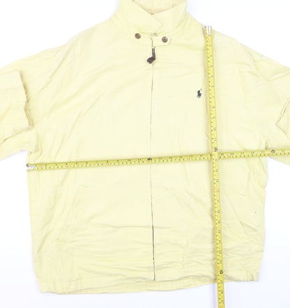 Ralph Lauren Men's Yellow Cotton Bomber Jacket L