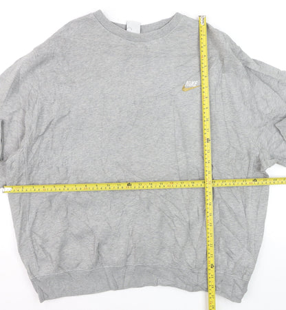 Nike Men's Grey XL Classic Crew Neck Pullover Sweatshirt
