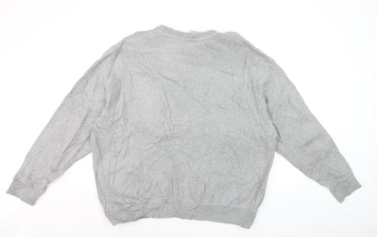 Nike Men's Grey XL Classic Crew Neck Pullover Sweatshirt