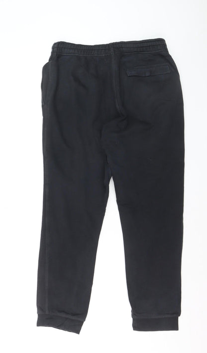 Nike Men's Black Jogger Trousers L Fleece Regular Fit Activewear