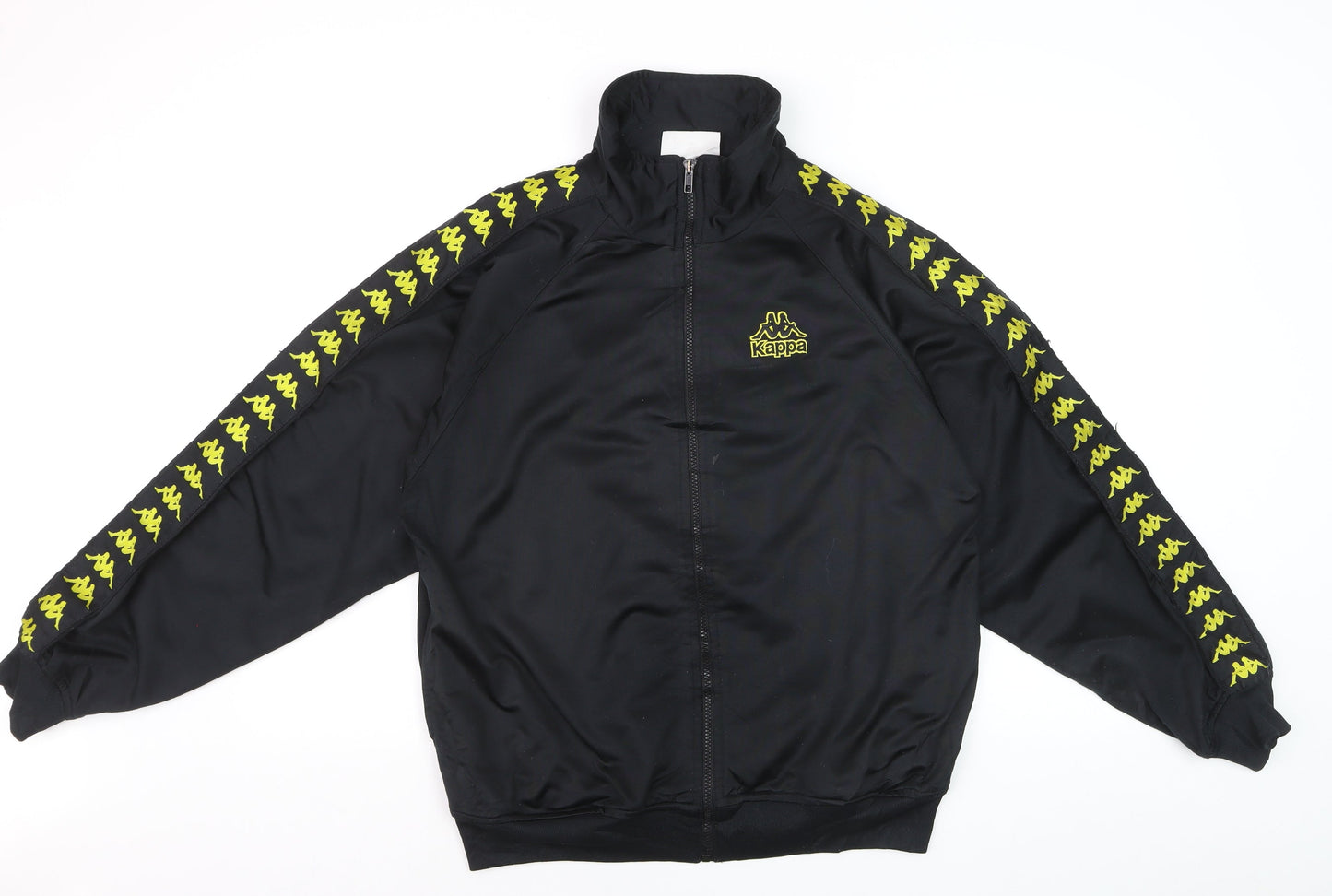 Kappa Men's Black Medium Track Jacket Full Zip Sportswear