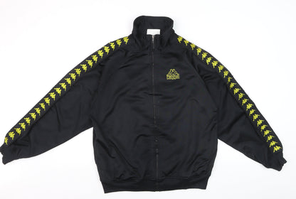 Kappa Men's Black Medium Track Jacket Full Zip Sportswear