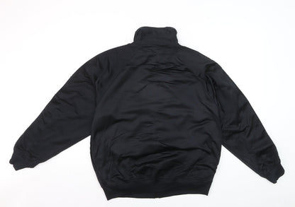 Kappa Men's Black Medium Track Jacket Full Zip Sportswear