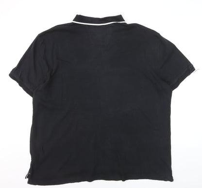 Nautica Men's Black 2XL Cotton Polo Shirt Classic Fit