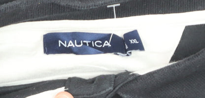 Nautica Men's Black 2XL Cotton Polo Shirt Classic Fit