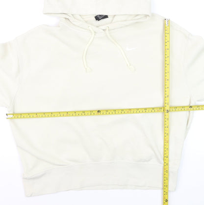 Nike Men's Ivory Pullover Hoodie M Regular Fit Fleece Sweatshirt