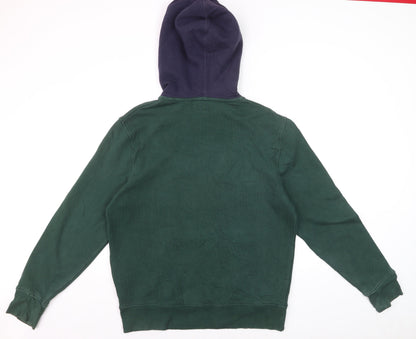Levi's Men's Green Pullover Hoodie M Hooded Graphic Logo Sweatshirt