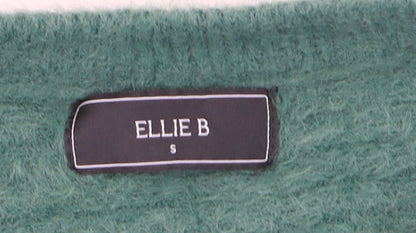 Ellie B Women's Green Crew Neck Long Sleeve Pullover Jumper Size S