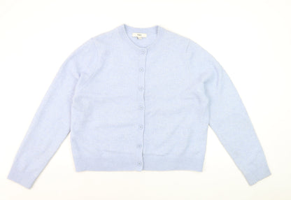 Marks and Spencer Women's Blue Long Sleeve Cardigan L
