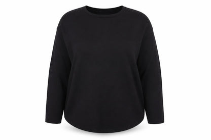 FatFace Women Black Wool Blend Crew Neck Jumper Size 20