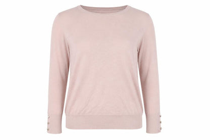 Lipsy Women’s Pink Crew Neck Long Sleeve Pullover Jumper Size 16