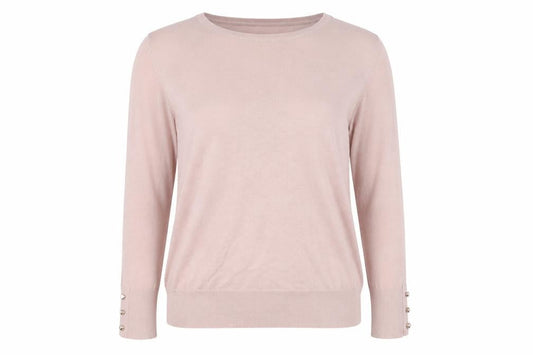 Lipsy Women’s Pink Crew Neck Long Sleeve Pullover Jumper Size 16