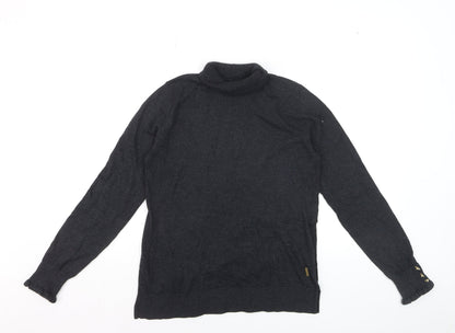 Joules Womens Black Roll Neck Long Sleeve Knit Jumper Size 10