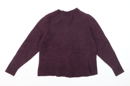 Marks and Spencer Autograph Women Purple Cashmere Cardigan Size 16