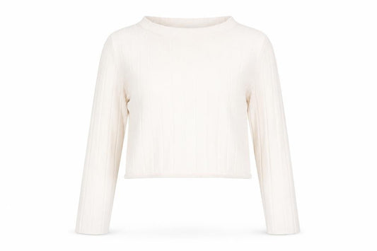 Warehouse Women Ivory Size 14 Mock Neck Long Sleeve Pullover Jumper