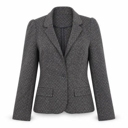 Next Women's Grey Tailored Blazer Jacket Size 10 Slim Fit