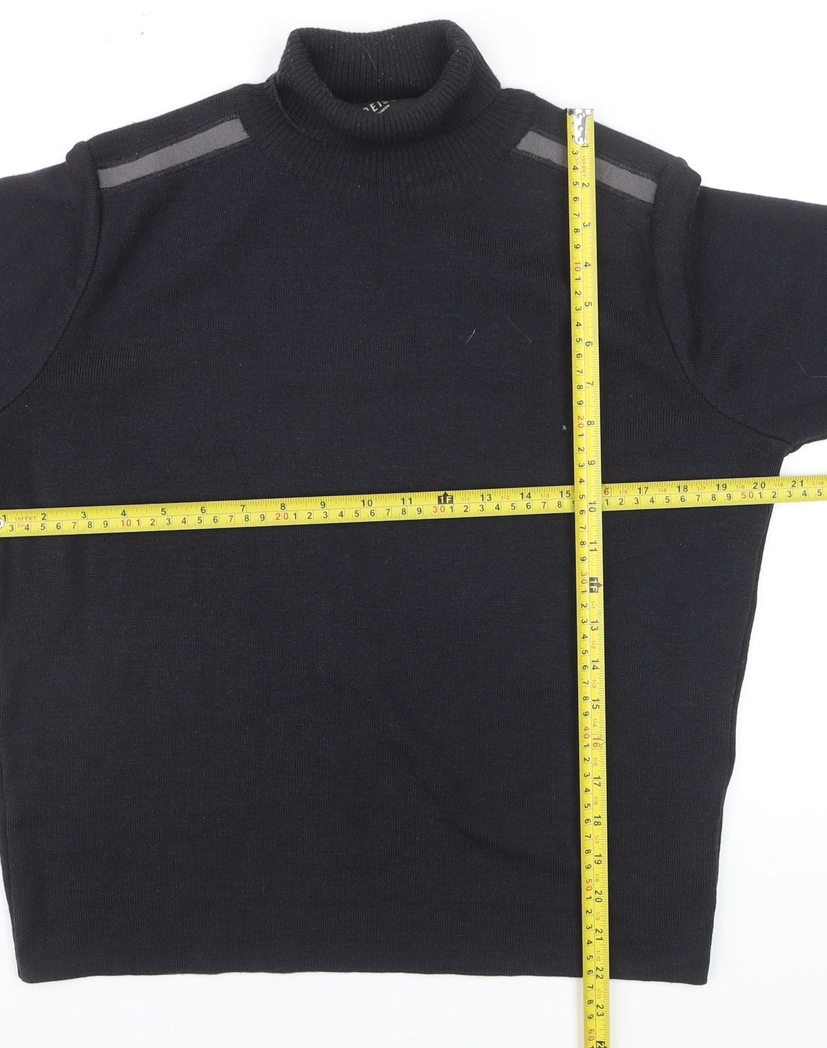 Reiss Men's Black Roll Neck Slim Fit Knit Jumper Size S