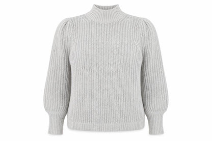 Boden Womens Grey Roll Neck Wool Jumper UK 14 Classic Knit Winter
