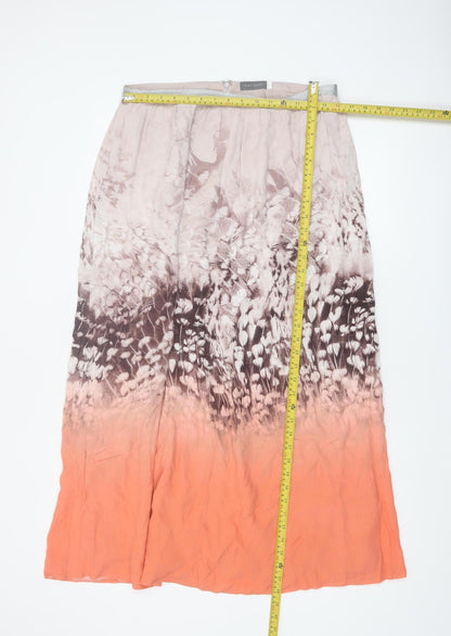 Mint Velvet Women’s Multicoloured Size 14 A-Line Midi Skirt