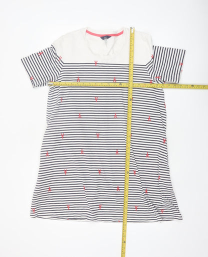 Joules Women’s Multicoloured Stripe T-Shirt Dress Size 14