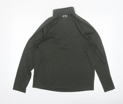 Under Armour Men Green M 1/4 Zip Long Sleeve Pullover Top