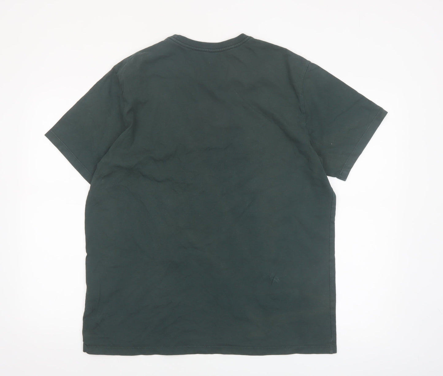 Levi's Men's Green Crew Neck Cotton T-Shirt Size L Regular Fit