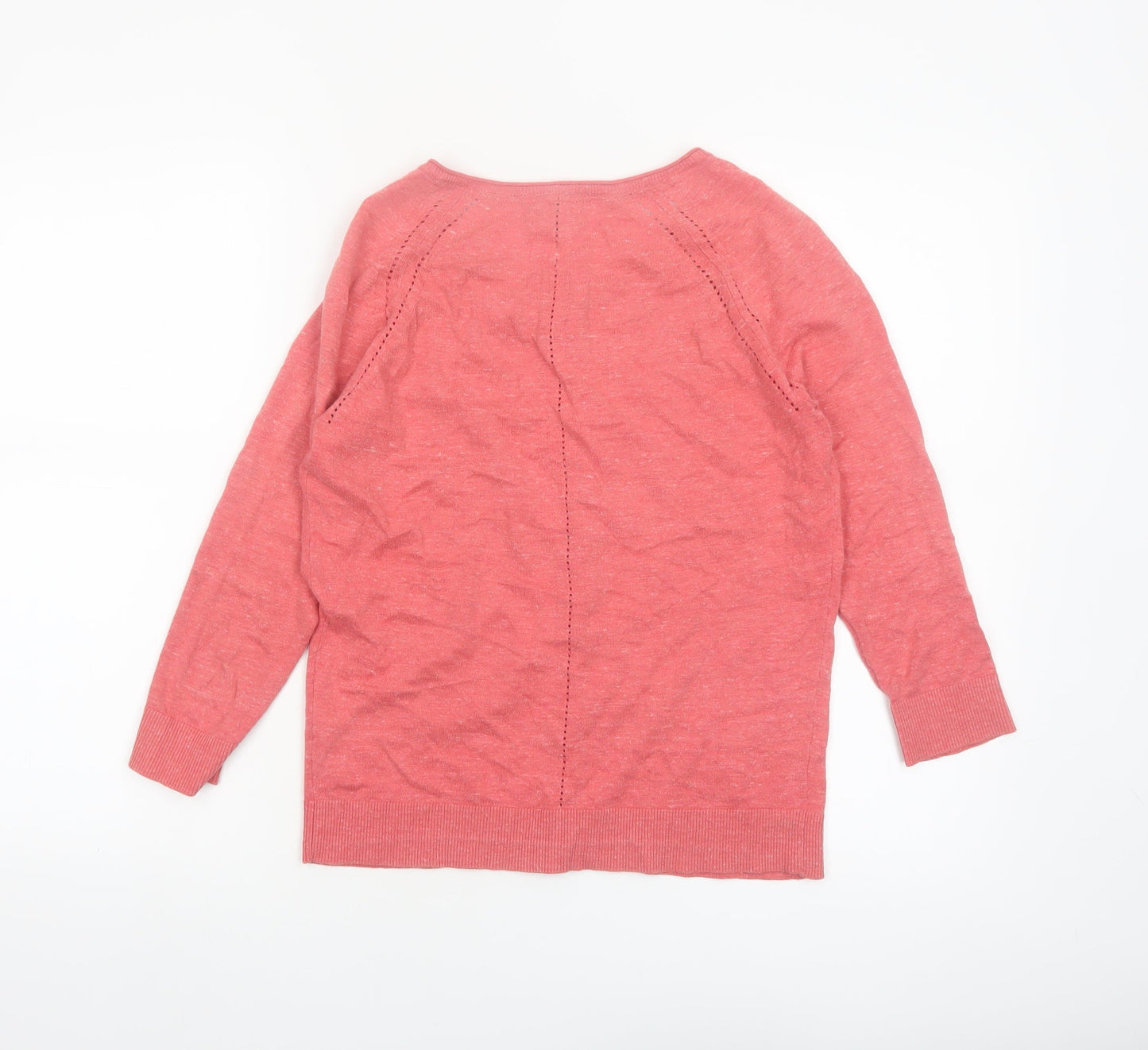 Fat Face Women’s Pink Cotton Button Cardigan Size 10