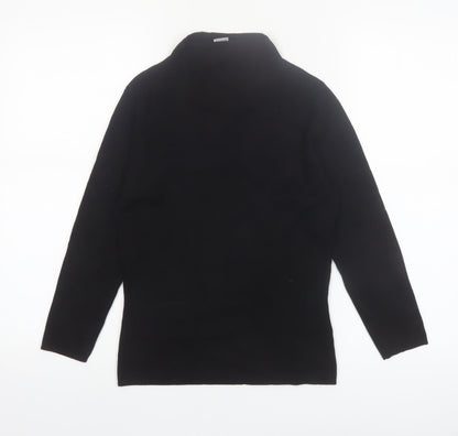 Warehouse Women’s Black Roll Neck Long Sleeve Knit Jumper Size 10
