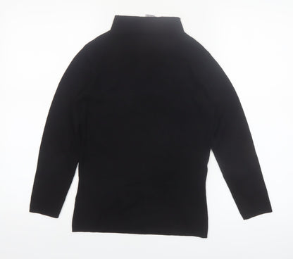 Warehouse Women’s Black Roll Neck Long Sleeve Knit Jumper Size 10