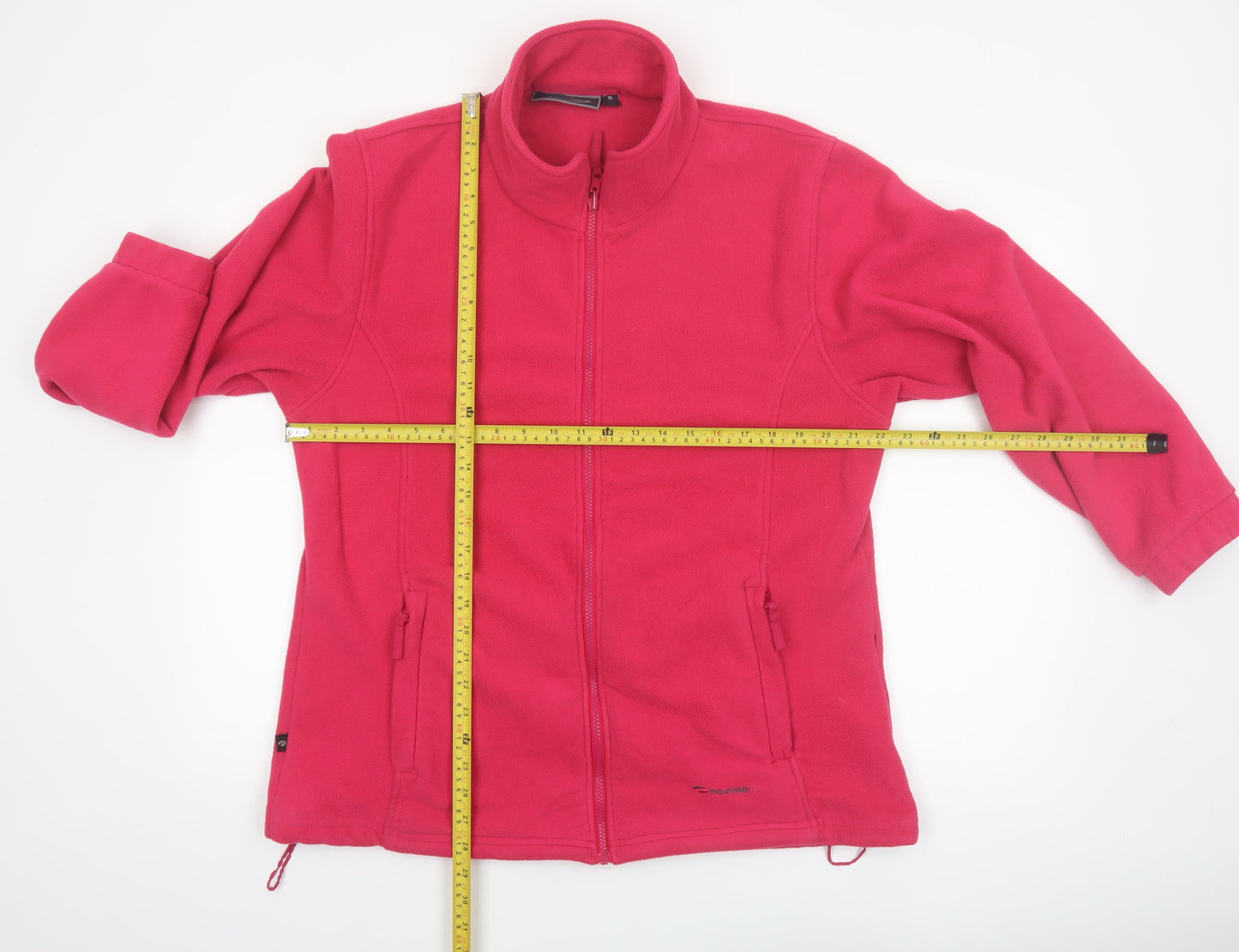Mountainlife Women's Pink Fleece Jacket Size 18 Full Zip Lightweight Outdoor