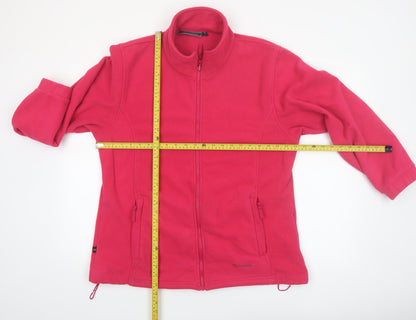 Mountainlife Women's Pink Fleece Jacket Size 18 Full Zip Lightweight Outdoor