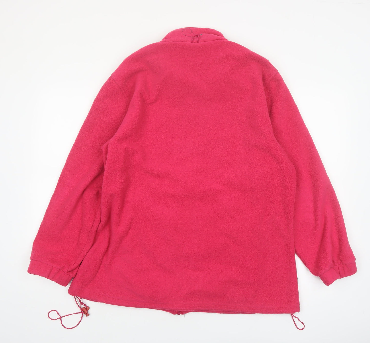 Mountainlife Women's Pink Fleece Jacket Size 18 Full Zip Lightweight Outdoor