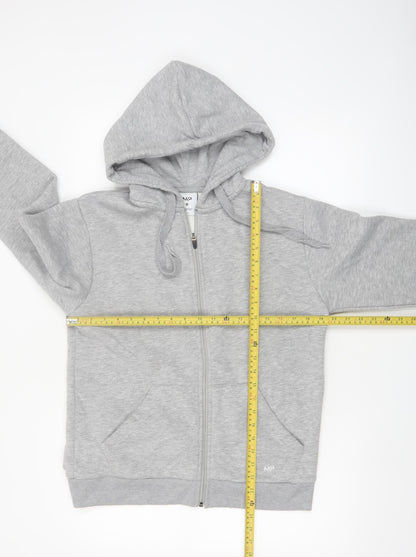 MP Men's Grey Full Zip Fleece Hoodie Size M Regular Fit