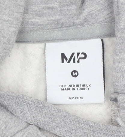 MP Men's Grey Full Zip Fleece Hoodie Size M Regular Fit