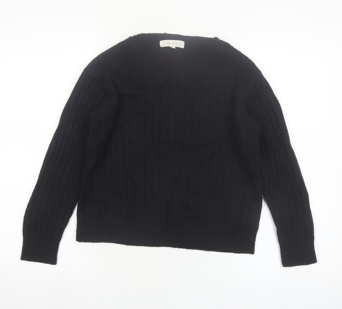 Marks and Spencer Per Una Women's Black XS Knit Pullover Jumper