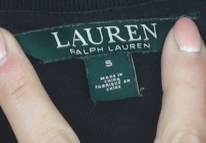 Ralph Lauren Women’s Black Long Sleeve Polo Shirt Size S